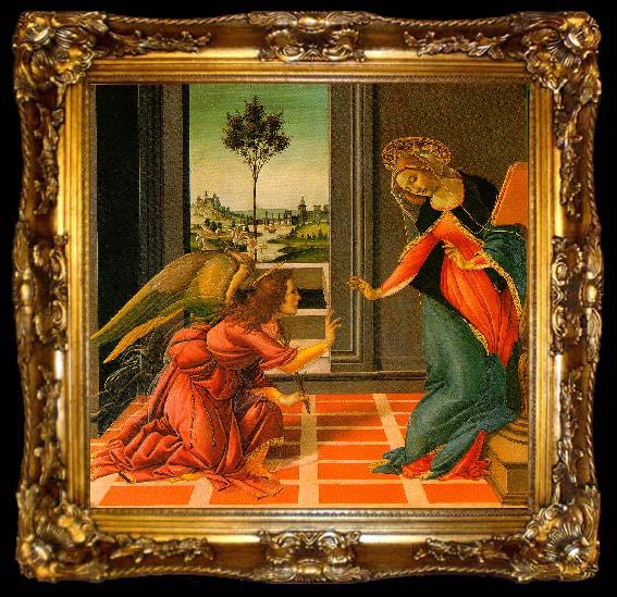 framed  BOTTICELLI, Sandro The Cestello Annunciation dfg, ta009-2